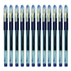 Pilot G1 Grip Gel Ink Rollerball Pen 0.4mm Line Blue 12 Pack 134421 F