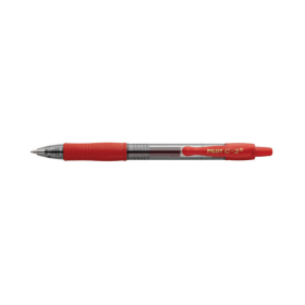 Pilot G2 Plus Be Green Gel Ink Rollerball Pen 0.39mm Line Red 12 Pack PI69472 F