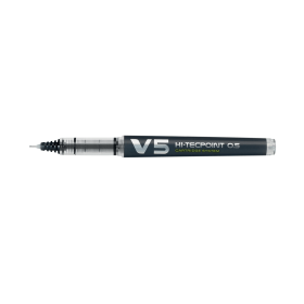 Pilot V5 Cartridge Rollerball Pen Fine 0.2mm Line Black 10 Pack 492966 F