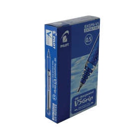 Pilot V5 Grip Liquid Ink Rollerball 0.3mm Line Blue 12 Pack 136327 F