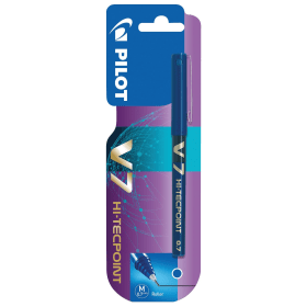 Pilot V7 Hi Tecpoint Rollerball Pen 0.5mm Line Blue 12 Pack 115813 F