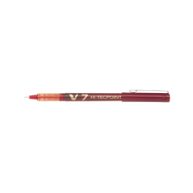Pilot V7 Hi Tecpoint Ultra Rollerball Pen Fine 0.4mm Line Red 12 Pack 106976 F