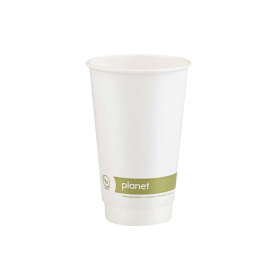 Planet Double Wall Hot Cup 470ml 25 Pack PFHCDW16 795223 F