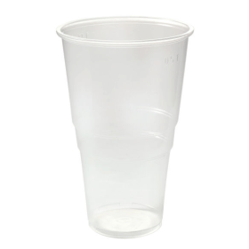 Plastic Pint Glass Clear 50 Pack WX10428 F