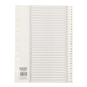 Plastoreg White Index Dividers 1 31 00ST4512 612504 F