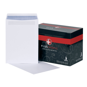 Plus Fabric Envelope Pocket Self Seal 120gsm C4 White 250 Pack 118558 F