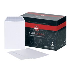 Plus Fabric Envelopes Self Seal 120gsm C5 White 500 Pack 132981 F