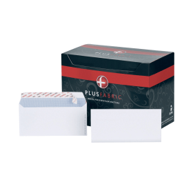 Plus Fabric Envelopes Wallet Peel and Seal 120gsm DL White 500 127233 F
