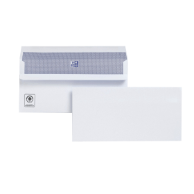 Plus Fabric Envelopes Wallet Self Seal 120gsm DL White 500 Pack 107693 F