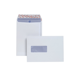 Plus Fabric Peel and Seal C5 Windowed Envelope 120gsm White 500 Pack 113869 F