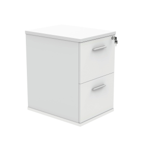 Polaris 2 Drawer Filing Cabinet 460mm x 600mm x 710mm Arctic White 831876 F