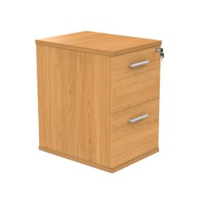 Polaris 2 Drawer Filing Cabinet 460mm x 600mm x 710mm Norwegian Beech 831874 F