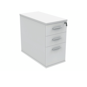 Polaris 3 Drawer Desk High Pedestal 404mm x 800mm x 730mm Arctic White 831554 F