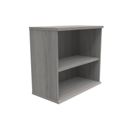 Polaris Bookcase 1 Shelf 800mm x 400mm x 730mm Alaskan Grey Oak 831642 F