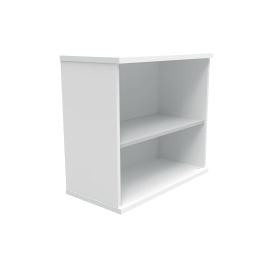 Polaris Bookcase 1 Shelf 800mm x 400mm x 730mm Arctic White 831637 F