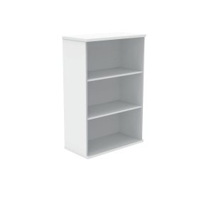 Polaris Bookcase 2 Shelf 800mm x 400mm x 1204mm Arctic White 831639 F