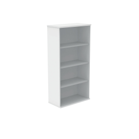 Polaris Bookcase 3 Shelf 800mm x 400mm x 1592mm Arctic White 831640 F