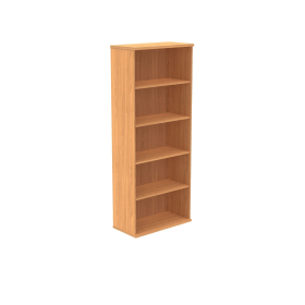 Polaris Bookcase 4 Shelf 800mm x 400mm x 1980mm Norwegian Beech 831631 F