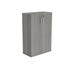 Polaris Cupboard Lockable 800mm x 400mm x 1204mm Alaskan Grey Oak 831664 F