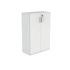 Polaris Cupboard Lockable 800mm x 400mm x 1204mm Arctic White 831659 F