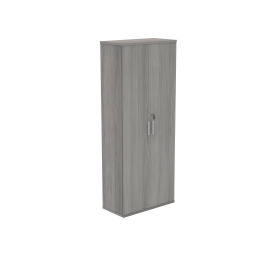 Polaris Cupboard Lockable 800mm x 400mm x 1980mm Alaskan Grey Oak 831781 F
