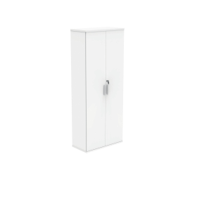 Polaris Cupboard Lockable 800mm x 400mm x 1980mm Arctic White 831661 F
