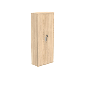 Polaris Cupboard Lockable 800mm x 400mm x 1980mm Canadian Oak 831656 F