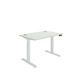 Polaris Dual Motor Sit Stand Desk 1200mm x 800mm White White 894205 F
