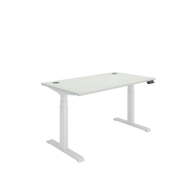Polaris Dual Motor Sit Stand Desk 1400mm x 800mm White White 894195 F