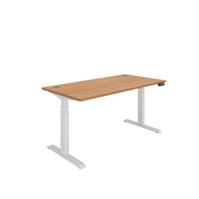 Polaris Dual Motor Sit Stand Desk 1600mm x 800mm Beech White 894192 F