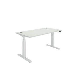 Polaris Dual Motor Sit Stand Desk 1600mm x 800mm White White 896580 F