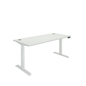 Polaris Dual Motor Sit Stand Desk 1800mm x 800mm White White 894172 F