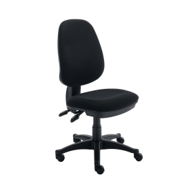 Polaris Nesta Operator Chair 2 Lever Upholstered 590mm x 555mm x 1090mm Black 831547 F