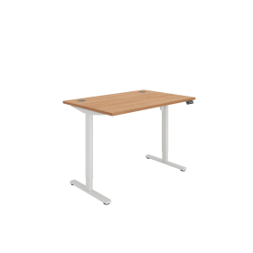 Polaris Single Motor Sit Stand Desk 1200mm x 800mm Beech White 894231 F