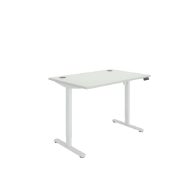 Polaris Single Motor Sit Stand Desk 1200mm x 800mm White White 894225 F