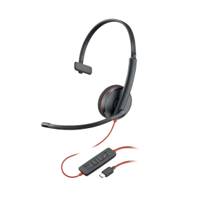Poly Blackwire C3210 Wired On Ear Monaural UC USB C A Headset Bulk 893030 F