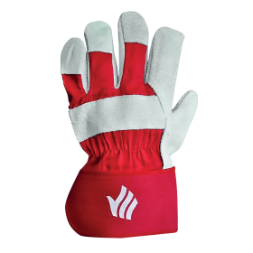 Polyco Premium Rigger Gloves Chrome Red 10 Pack 573348 F