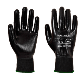 Portwest All Flex Grip Gloves Black 2XL 12 Pack 867770 F