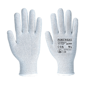 Portwest Anti Static Shell Gloves Grey XS 12 Pack 862238 F