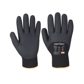 Portwest Arctic Winter Gloves Black Large 12 Pack 875352 F