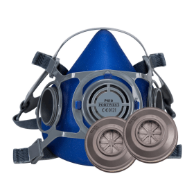 Portwest Auckland Twin Filter Half Mask Kit Blue Medium POW33142 F