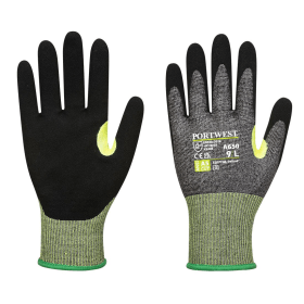 Portwest CS Cut E15 Nitrile Gloves Grey Black XS 12 Pack 865370 F