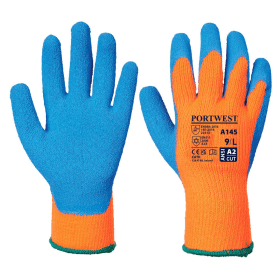 Portwest Cold Grip Gloves Orange Blue Large 12 Pack 867119 F