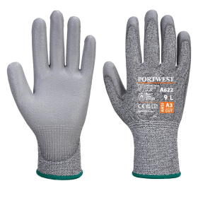 Portwest Cut C13 PU Gloves Grey XS 12 Pack 865364 F