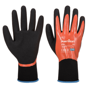 Portwest Dermi Pro Gloves Orange Black XL 12 Pack 872406 F
