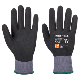Portwest DermiFlex Ultra Pro Gloves Nitrile Sandy Black Small 12 Pack 868200 F