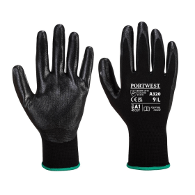 Portwest Dexti Grip Gloves Black 2XL 12 Pack 868204 F