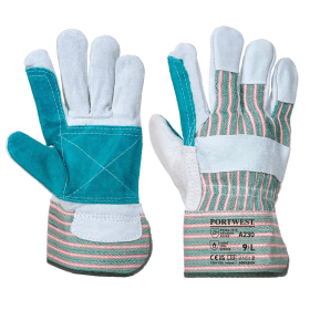 Portwest Double Palm Rigger Gloves Grey 3XL 12 Pack 867611 F