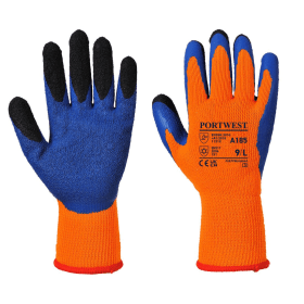 Portwest Duo Therm Gloves Orange Blue Medium 12 Pack 867743 F