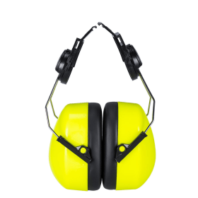 Portwest Endurance HV Clip On Ear Defenders Yellow 10 Pack POW27611 F